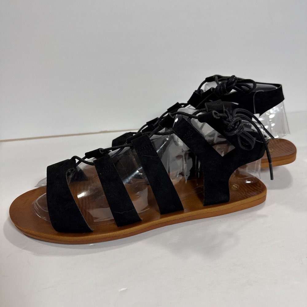 Rouge black Suede sandal size 10‎